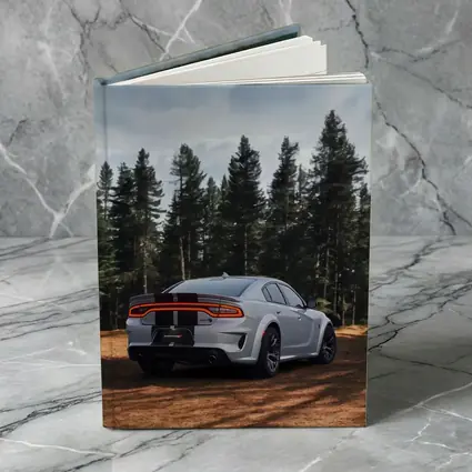 Dodge Charger Rear View Forest Background