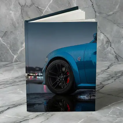 Dodge Charger Blue Wet City Night