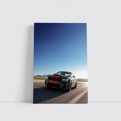Dodge Charger Red Stripes Open Road