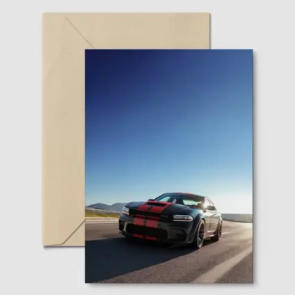 Dodge Charger Red Stripes Open Road