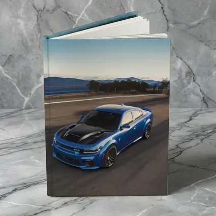 Dodge Charger Blue Muscle Car On Road