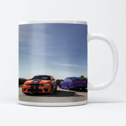 Dodge Charger Orange Purple Duo Road