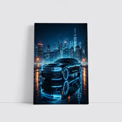 Dodge Charger Neon Glow Night City