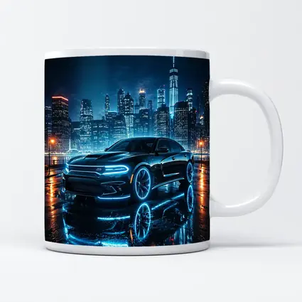 Dodge Charger Neon Glow Night City