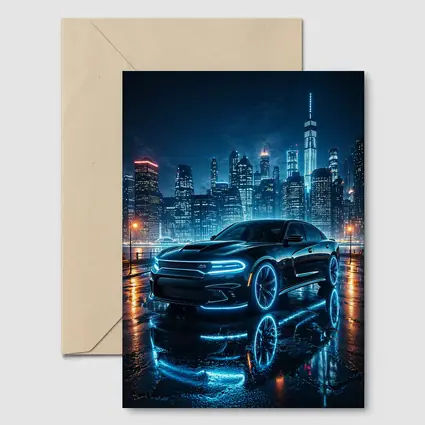 Dodge Charger Neon Glow Night City