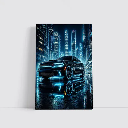 Dodge Charger Neon Lights City Night