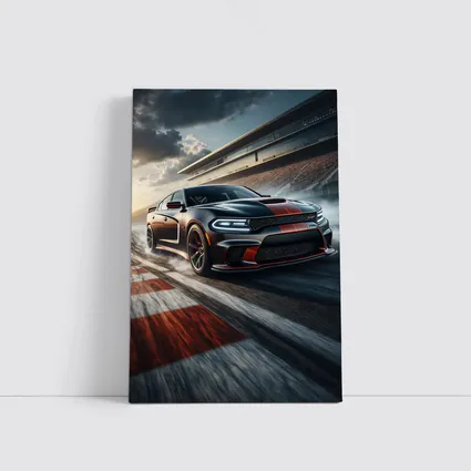 Dodge Charger SRT Hellcat On Racing Track