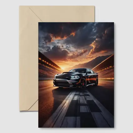 Dodge Charger SRT Hellcat Sunset Racing Track
