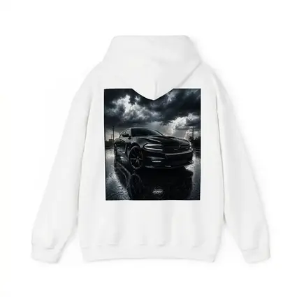 Dodge Charger Black Muscle Car Rainy Night