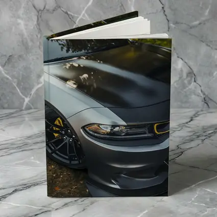 Dodge Charger Matte Gray Yellow Details Outdoors