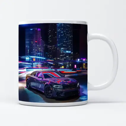 Dodge Charger Neon City Night Street