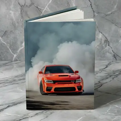 Dodge Charger Burnout Smoke Orange Muscle Car