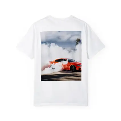 Dodge Charger Burnout Smoke Orange Muscle Car