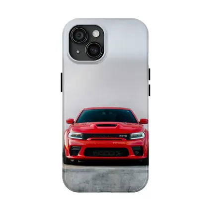 Red Dodge Charger SRT Hellcat Front View