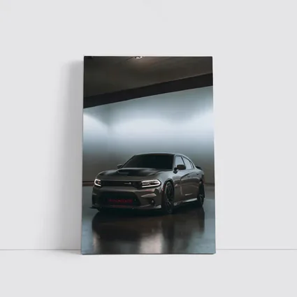 Dodge Charger Parked In Dark Garage