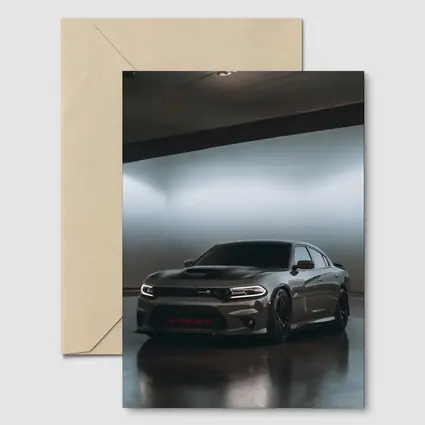 Dodge Charger Parked In Dark Garage