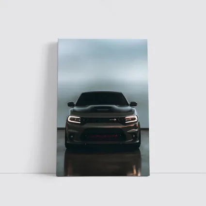 Dodge Charger Dark Front View Studio