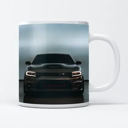 Dodge Charger Dark Front View Studio