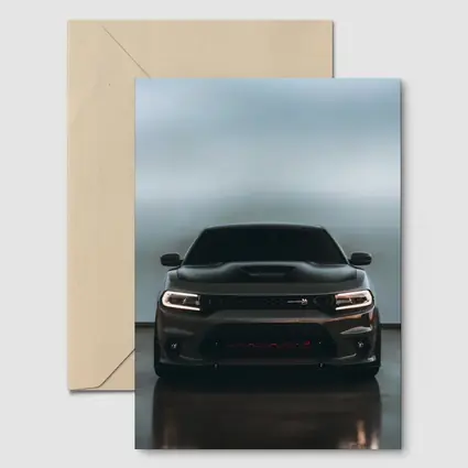 Dodge Charger Dark Front View Studio