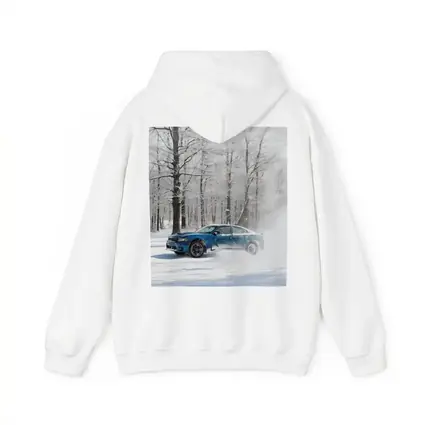 Dodge Charger Drifting Through Snowy Winter Forest