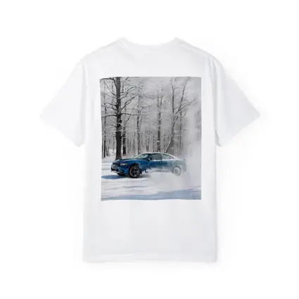 Dodge Charger Drifting Through Snowy Winter Forest