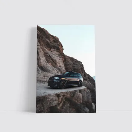 Dodge Durango Black Rocky Mountain Backdrop