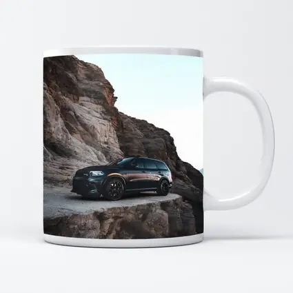 Dodge Durango Black Rocky Mountain Backdrop