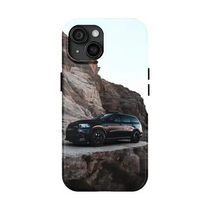 Dodge Durango Black Rocky Mountain Backdrop