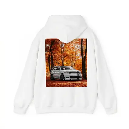 Dodge Durango White SUV Autumn Forest