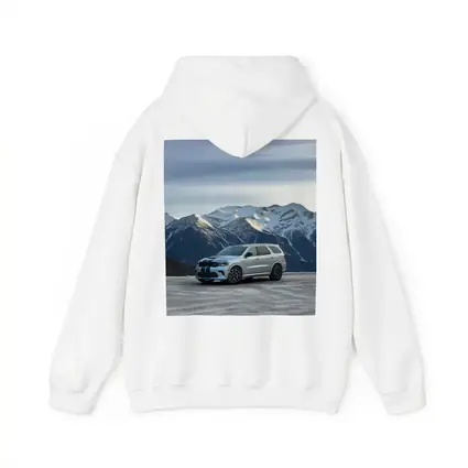 Dodge Durango Silver SUV Snowy Mountain Backdrop