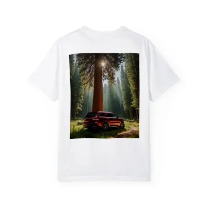 Dodge Durango Red SUV Forest Setting
