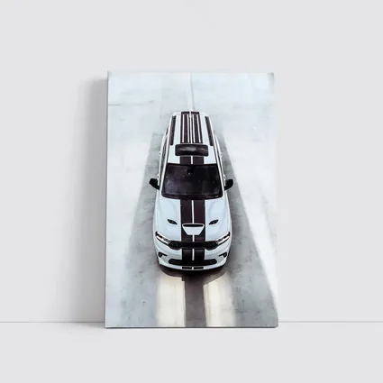 Dodge Durango SRT White Racing Stripes Overhead