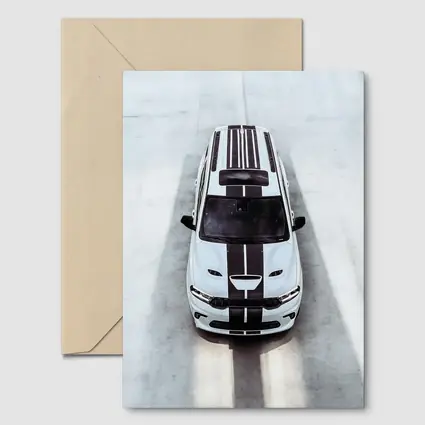 Dodge Durango SRT White Racing Stripes Overhead