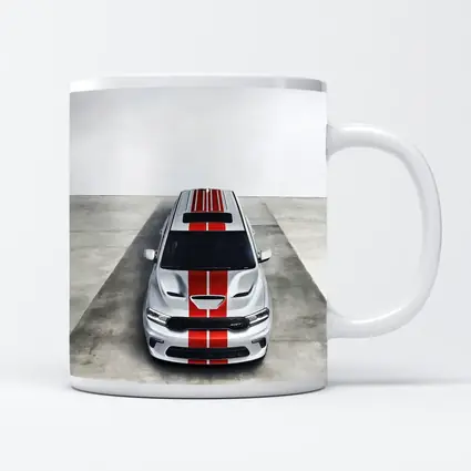 Dodge Durango SRT Silver Red Stripes Studio