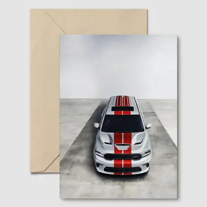 Dodge Durango SRT Silver Red Stripes Studio