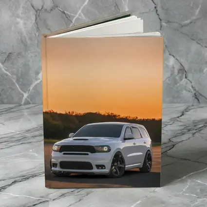 Dodge Durango SRT White Sunset Sky
