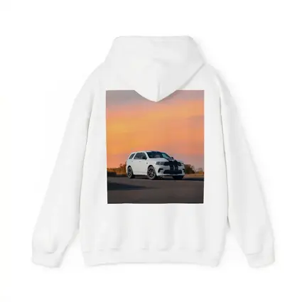 Dodge Durango White Stripes Sunset Sky