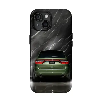 Dodge Durango Green Rear Marble Background
