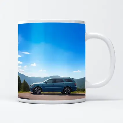 Dodge Durango Blue SUV Mountain Road