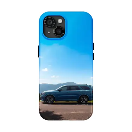 Dodge Durango Blue SUV Mountain Road