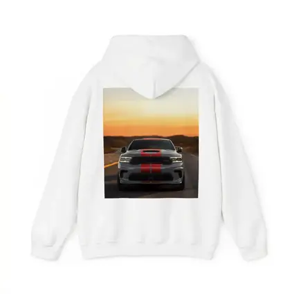 Dodge Durango Racing Down Road At Sunset
