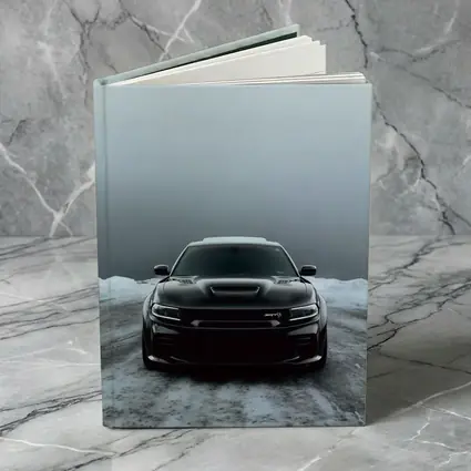 Dodge Charger SRT Black Snow Winter Scene