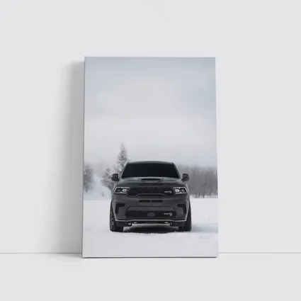 Dodge Durango SRT Front View Winter Snow