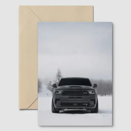 Dodge Durango SRT Front View Winter Snow