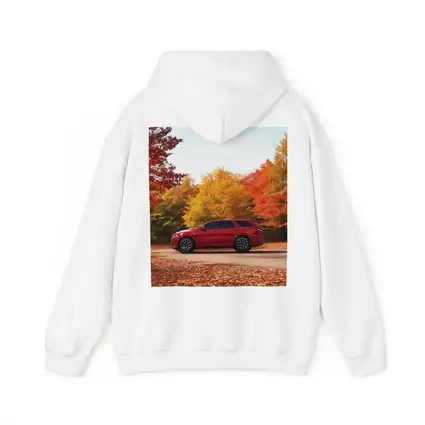 Dodge Durango Red SUV Autumn Forest