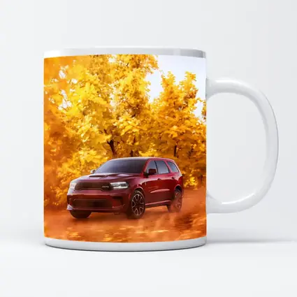 Dodge Durango SRT Red Autumn Forest Drive