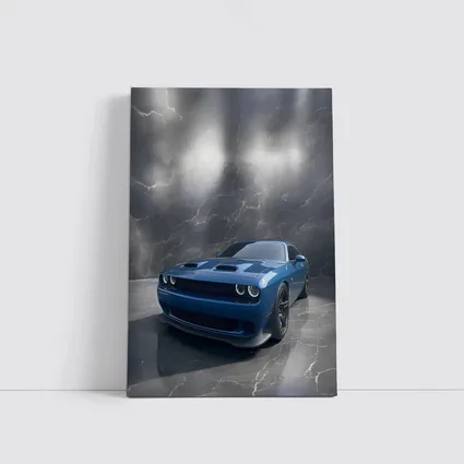 Dodge Challenger Hellcat Blue Marble Studio