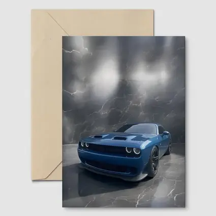 Dodge Challenger Hellcat Blue Marble Studio
