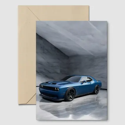 Dodge Challenger Hellcat Blue Marble Studio