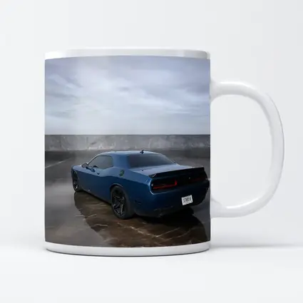 Dodge Challenger Hellcat Blue Marble Background